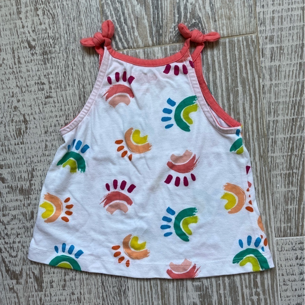 Cat & Jack girls tank top rainbow Sz 18 months toddler - Picture 2 of 4